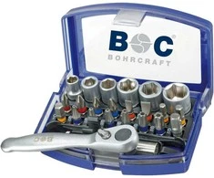 BOHRCRAFT PB23 įrankių ir antgalių rinkinys, 24 vnt.