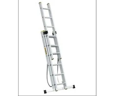 Braket DRABEST PRO aliuminio kopėčios 3 dalių, 3x6 pakopos, 150 kg