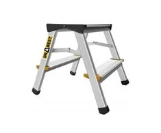 Dvipusės aliuminio kopėčios DRABEST DD2 150 kg