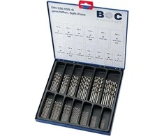 Grąžtas Grąžtų rinkinys Bohrcraft HSS-G DIN 338 N/, 130 vnt. 1,0 - 6,0 x 0,5 mm