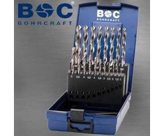 Grąžtas Grąžtų rinkinys BOHRCRAFT KG10 HSS-G ABS-Box /1-10x0,5/ 19 vnt.