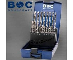Grąžtas Grąžtų rinkinys BOHRCRAFT KG10 HSS-G ABS-Box /1-10x0,5/ 19 vnt.