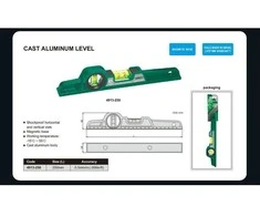 Gulsčiukas su magnetais Insize (250 mm)