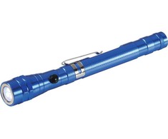 Heyco HEYTEC teleskopinis LED žibintuvėlis 170-570 mm, mėlynas