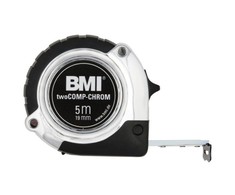 Ruletė BMI twoCOMP Chrom (3 m), SB pakuotė