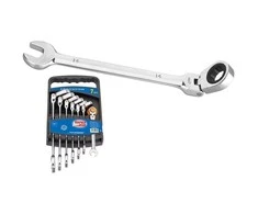 Kombinuotų lanksčių terkšlinių raktų rinkinys Super Ego 8-19 mm (9 vnt.)
