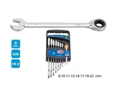 Kombinuotų terkšlinių raktų rinkinys Super Ego 8-22 mm (8 vnt.)