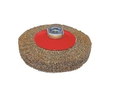 Kūgio formos šepetys gofruota viela OSBORN (Ø 100x10 mm)