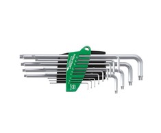 L-formos raktų rinkinys WIHA TORX Titanium sidabrinis (13 vnt.)