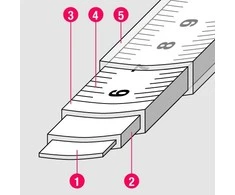 Ruletė BMI twoCOMP (5 m; 25 mm)
