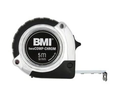 Ruletė BMI twoCOMP Chrom (5 m), SB pakuotė