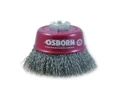 Taurės formos šepetys gofruota plieninė viela OSBORN (Ø60 mm; 0,30 mm)