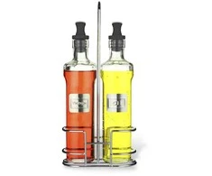 Fissman Buteliukų rinkinys aliejui ir actui 2x500 ml ant stovo (stiklas)