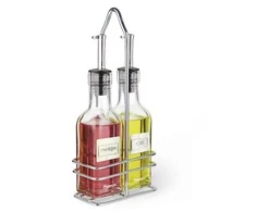 Fissman Buteliuku rinkinys aliejui ir actui ant padeklo 150 ml (stiklas)