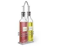 Fissman Buteliuku rinkinys aliejui ir actui ant padeklo 250 ml (stiklas)