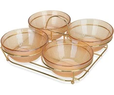 Fissman Dubenėlių rinkinys 4 vnt. metaliniame stove