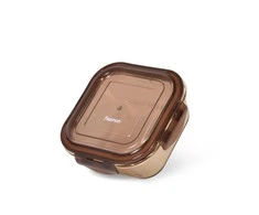 Fissman Maisto saugojimo indas 13x13x5 cm / 520 ml su dangčiu (stiklas)