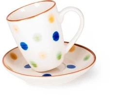 Fissman Mug with saucer 230 ml (porcelain)