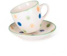 Fissman Mug with saucer 230 ml (porcelain)