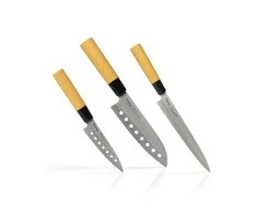 Fissman Peilių rinkinys 3 vnt. KATANA 32,5 / 30 / 24cm (3Cr13 plienas)