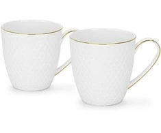 Fissman Puodelių rinkinys NOEMI 400 ml x 2 vnt. (naujas kaulinis porcelianas)