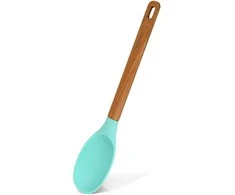 Fissman Silikoninis serviravimo šaukštas 34 cm su medine rankena Essential