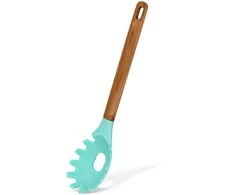Fissman Spagečių šaukštas 34 cm su medine rankena Essential