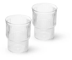 Fissman Stiklinės stiklinės 2 vnt / 370 ml (karščiui atsparus stiklas)