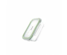 Fissman Talpykla su dangteliu 15x11x6 cm / 370 ml (borosilikatinis stiklas)