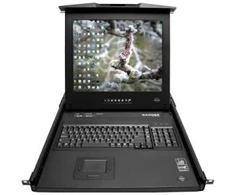 Adder View RackDrawer 19" Screen, Integrated 16 port Screen,