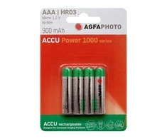1x4 AgfaPhoto Akku NiMh Micro AAA 900 mAh