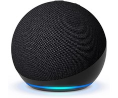 Amazon Echo Dot (5. Gen) nešiojama išmanioji kolonėlė, Medžio anglies spalvos