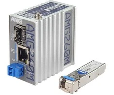AMG 100Mb 60/90W PoE Industrial Grade Mini Media Converter
