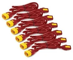 Apc AP8706S-WWX340 power cable Raudona 1.83 m C13 coupler C14