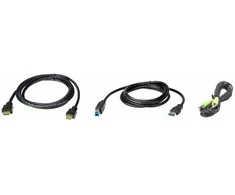 ATEN 2L-7D02UHX3 kabelis KVM Juodas 1,8 m