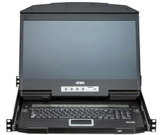 Aten 4-Port USB HDMI Multi-View Dual Rail WideScreen LCD KVM