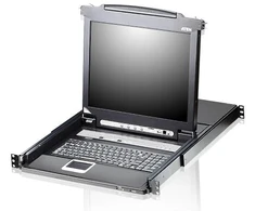 Aten KVM konsolė ATEN CL5708M LCD KVM jungiklis 43 cm, USB-PS/2, VGA, 8 prievadai, JK išdėstymas
