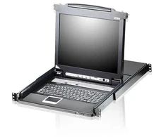Aten KVM konsolės LCD KVM komutatorius ATEN CL5708M 43 cm, USB-PS/2, VGA, 8 prievadai, JAV išdėstymas