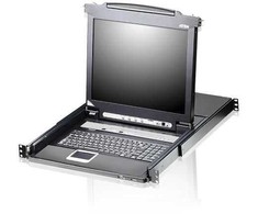 Konsolė KVM Aten Przełącznik KVM LCD ATEN CL5708M 43 cm, USB-PS/2, VGA, 8 portów, układ brytyjski