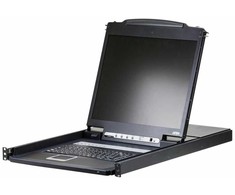 Valiklis Przełącznik Aten ATEN CL1308N DE KVM-Switch 8-Port, 19''-LCD-Konsole (PS/2-USB, VGA) DE-Layout
