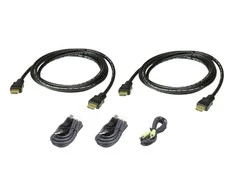 Aten 2L-7D02UHX5 USB HDMI dvigubas kabelis