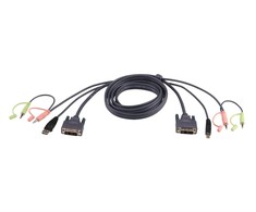 Kabelis USB Aten DVI-I/USB, Audio - 3 m 2L-7D03UI
