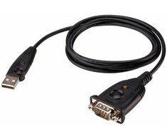Adapteris USB Aten USB-A - RS-232 Juodas (USB to RS-232 Adapteris (FTDI))