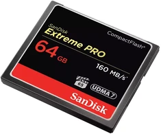 Atminties kortelė SanDisk Extreme Pro CompactFlash, 64 GB