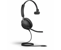 Ausinės Jabra Evolve2 40 SE Mono UC USB-A, juodos spalvos
