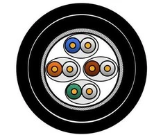 Belden CATSNAKE Category 6A Cable, 4 Pair, S/FTP, PVC PUR