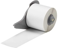 Brady M7C-2000-595-WT, balta, permanentinė akrilinė, ištisinė etiketė, 0,102 mm, terminio perkėlimo, vinilo