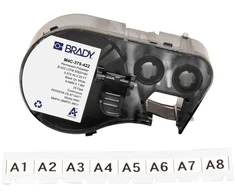 Brady Brady, M4C-375-422, Polyester, Juodas auf baltas, glänzend, 9.53 mm x 7.62 m, permanent, Endlos (170730)