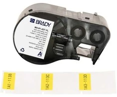 Brady M4-91-427-YL etiketės spausdinimui Juoda, Geltona Lipnios etiketės spausdinimui
