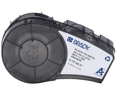 Brady M21-11-499, balta, lipni spausdintuvo etiketė, išpjauta etiketė, nailonas, terminis perkėlimas, akrilas